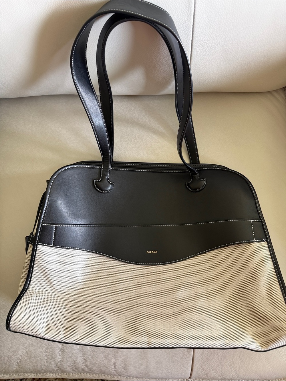 Oleada Coast Portfolio Satchel Leather tote Bag